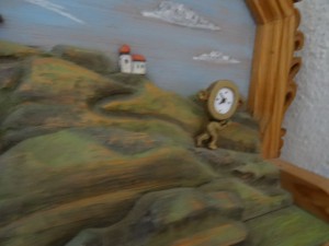 hier sieht man das kleine Ührchen von der Bilderuhr